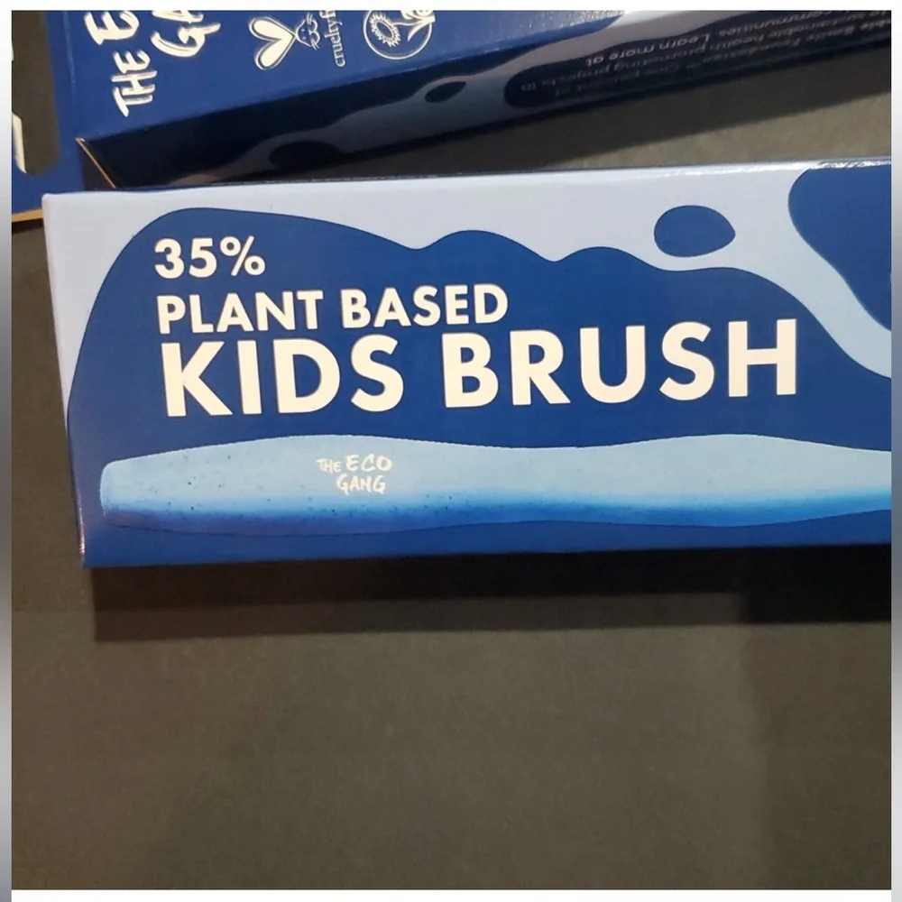 2pack The Eco Gang plant‎ based kids ultra soft toothbrush brand new